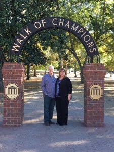 With my favorite guy on the Walk of Champions!