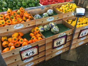 Sprouts is almost always cheaper on yellow and red peppers (even over Wal-Mart where they were $1.76 each today).