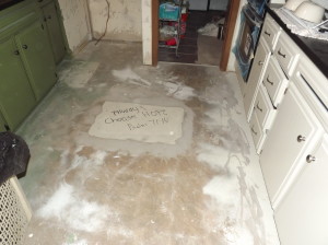 The kitchen floor was treated to the short version of my favorite scripture, Psalm 71:14. 