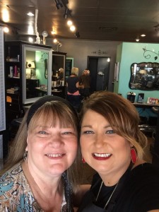 So thankful for my sweet niece, Sheila. A few days after the procedure I visited her salon and she washed my hair. (I wasn't allowed to wash it for 48 hours and not allowed to get the wound wet for two weeks.) YUK!  