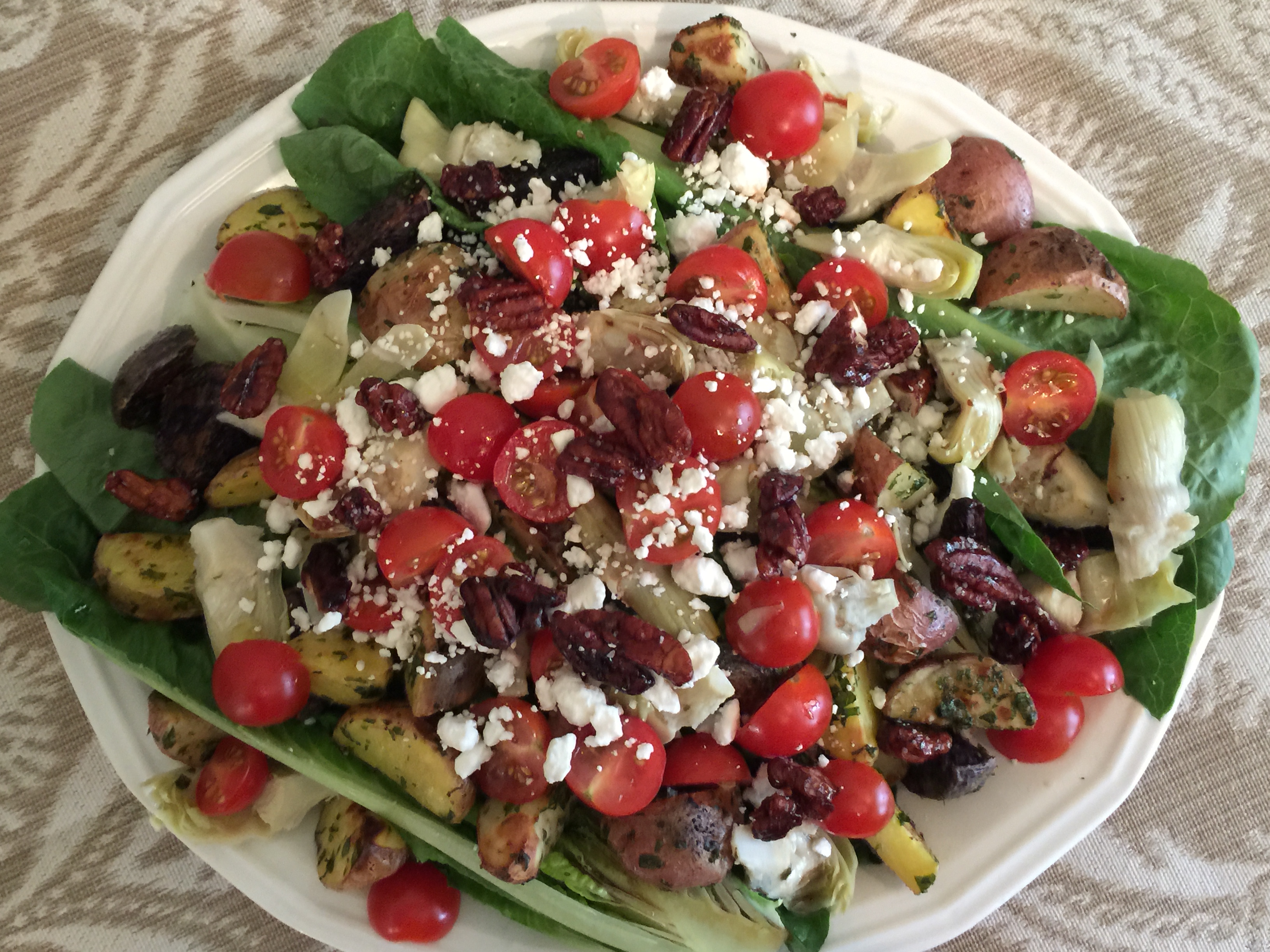 Romaine Potato Salad with Goat Cheese